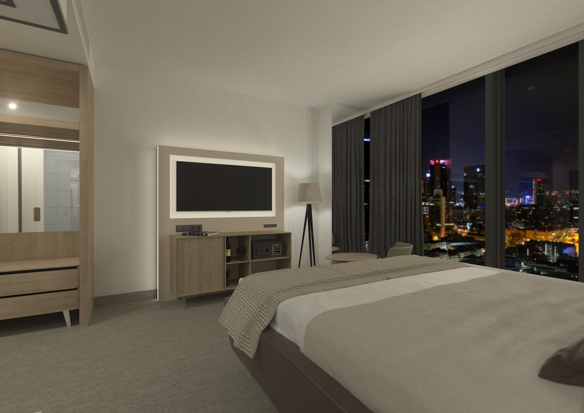 Clean and inviting room inside Melia Frankfurt City