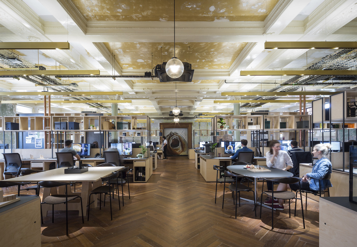 Image caption: Design studios designed right, inside Squire & Partners' HQ at The Department Stone in Brixton. | Image credit: James Jones.