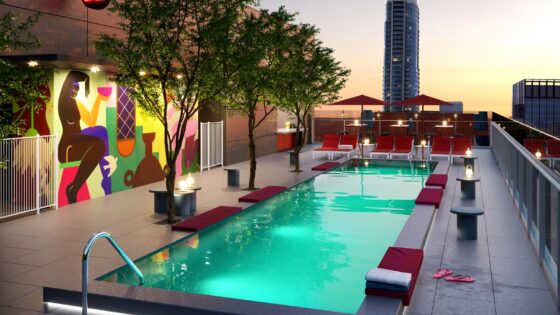 citizenM Austin Downtown rendering