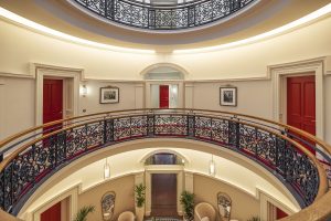 interior atrium and oculus designed by Ica architects for Virgin Edinburgh