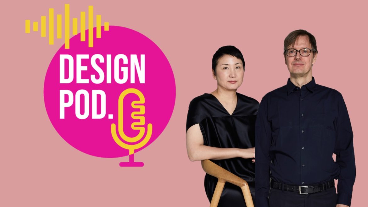 Image of INODA+SVEJE in front of pink background and the DESIGN POD logo