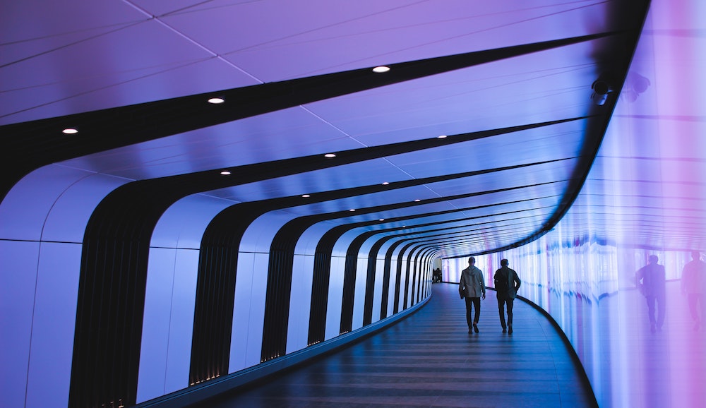 Lighting in Kings Cross, London