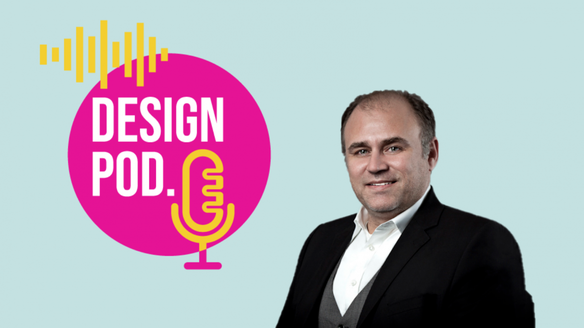 DESIGN POD logo and image of Christos Passas